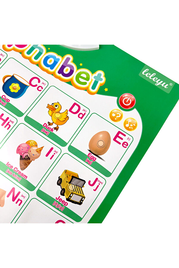 TALOO sesli kitaplar Alphapet İngilizce Konuşan Sesli Poster