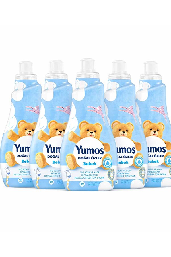 Yumoş marka Extra Doğal Özler Bebek Konsantre Yumuşatıcı 50 Yıkama 1200 ml (5 ADET)