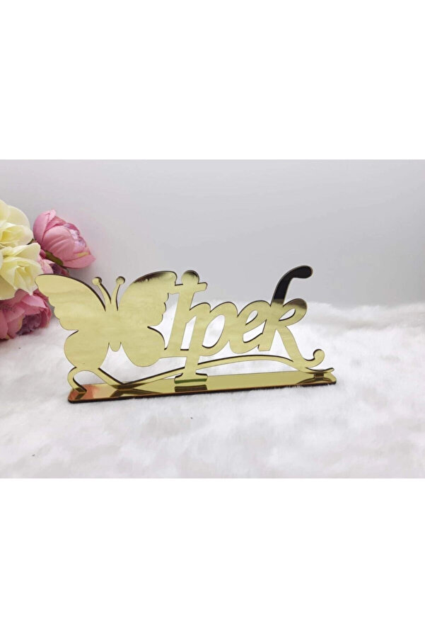 Aker Hediyelik 30x15 Cm Masaüstü Pleksi Isimlik Doğum Bebek Çocuk Odası Konsept Hediyelik Dekoratif Ürün