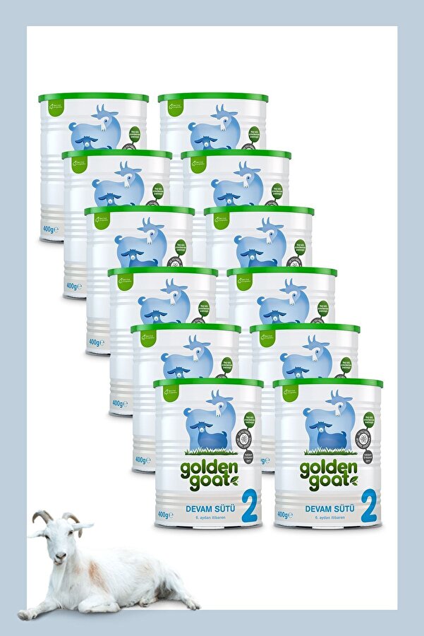 Golden Goat Keçi Devam Sütü 2 Numara 400 Gr 12'li Paket