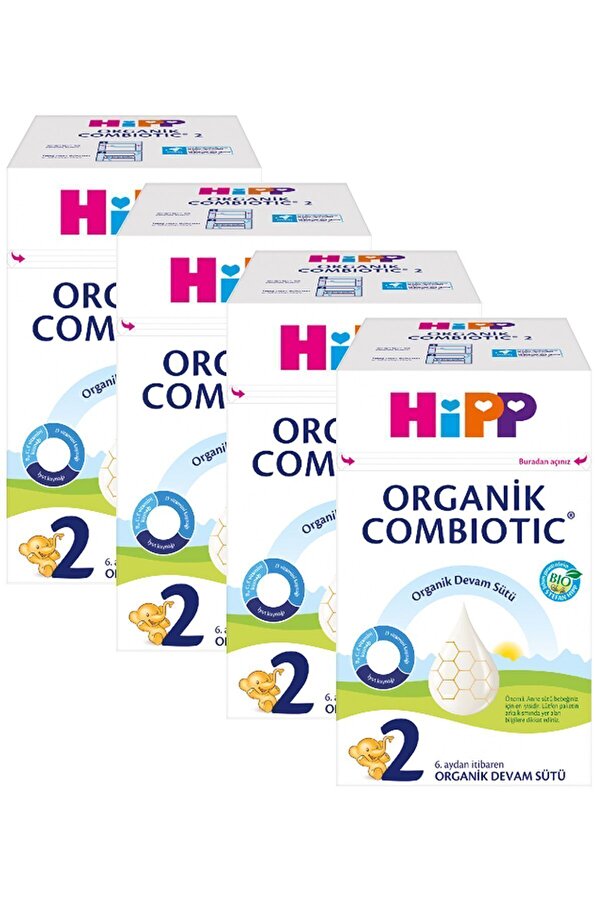Hipp 2 Organik Bebek Sütü Combiotic 600 gr X 4 Adet