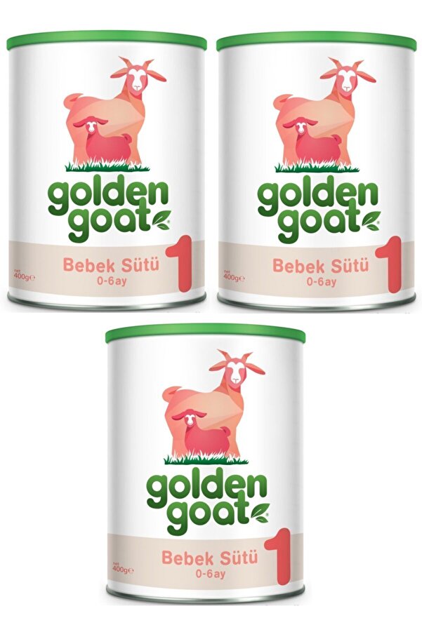 Golden Goat Keçi Sütü Bazlı Bebek Sütü 400 gr 3 Adet