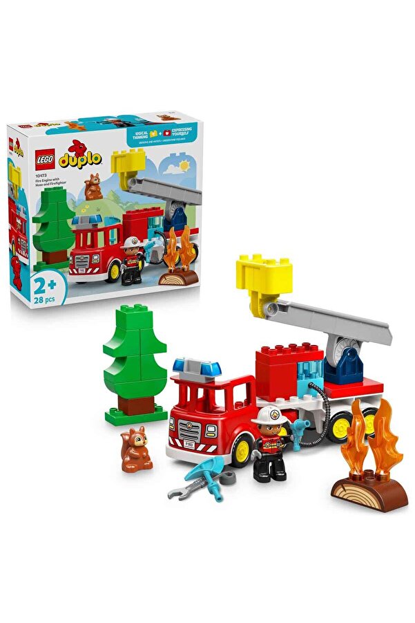 LEGO DUPLO Kasabası Hortumlu İtfaiye Aracı ve İtfaiyeci 10473