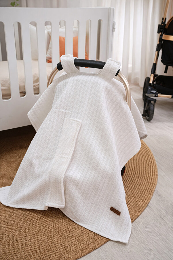 Bonaluna Kids Living Concept Örgü desen pike puset örtüsü