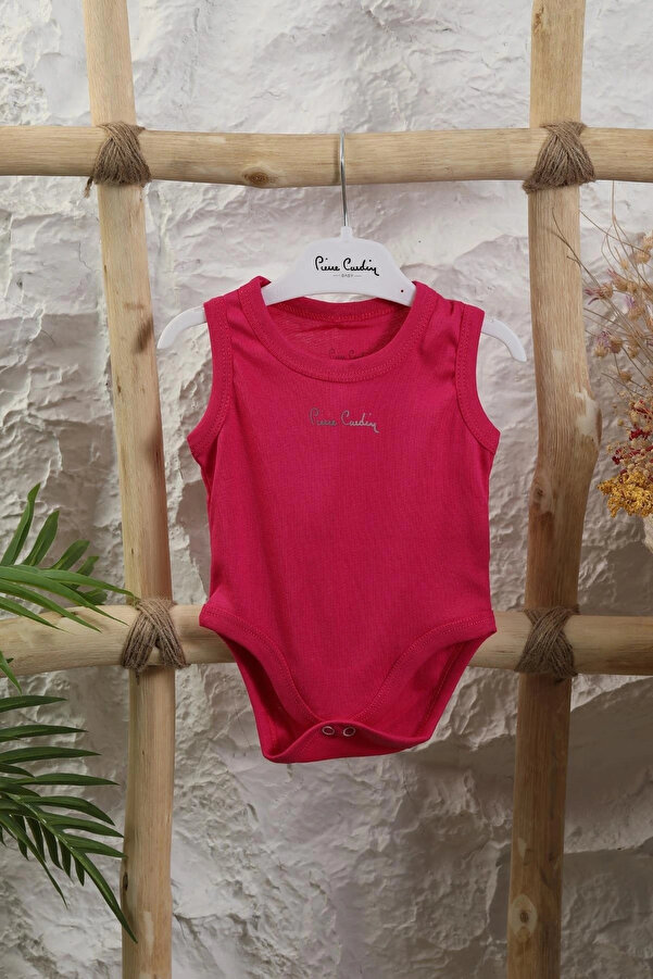 Pierre Cardin %100 Organik Pamuk Bebek Kolsuz Çıtçıt Kapamalı Body 302930
