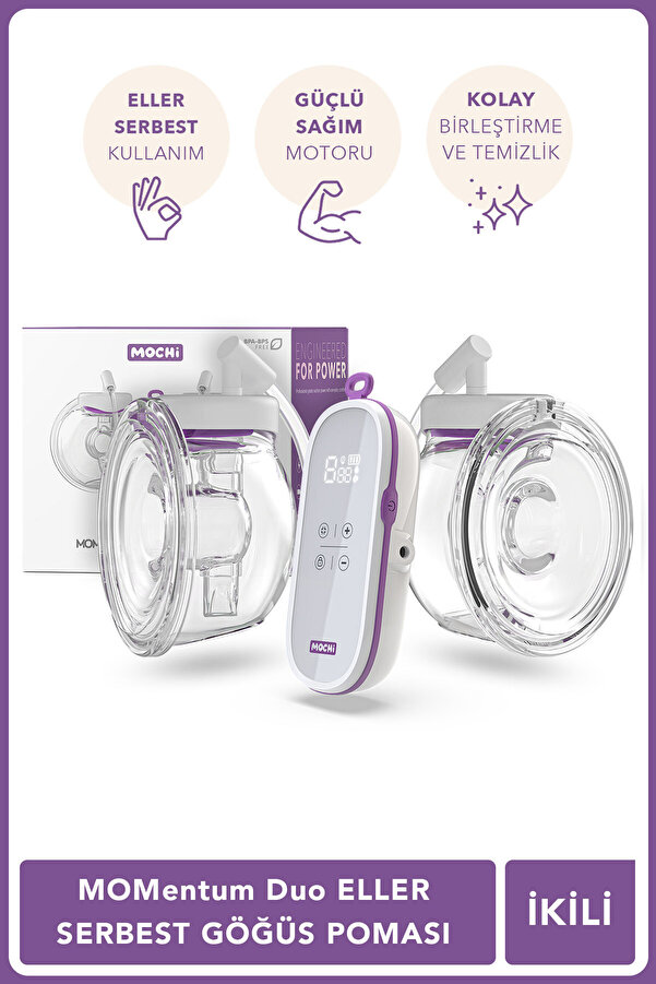 Mochi MOMentum Duo Eller Serbest Göğüs Pompası