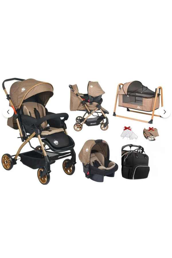 4 Baby Olympus çift yönlü bebek arabası puset çanta beşik fırsat seti