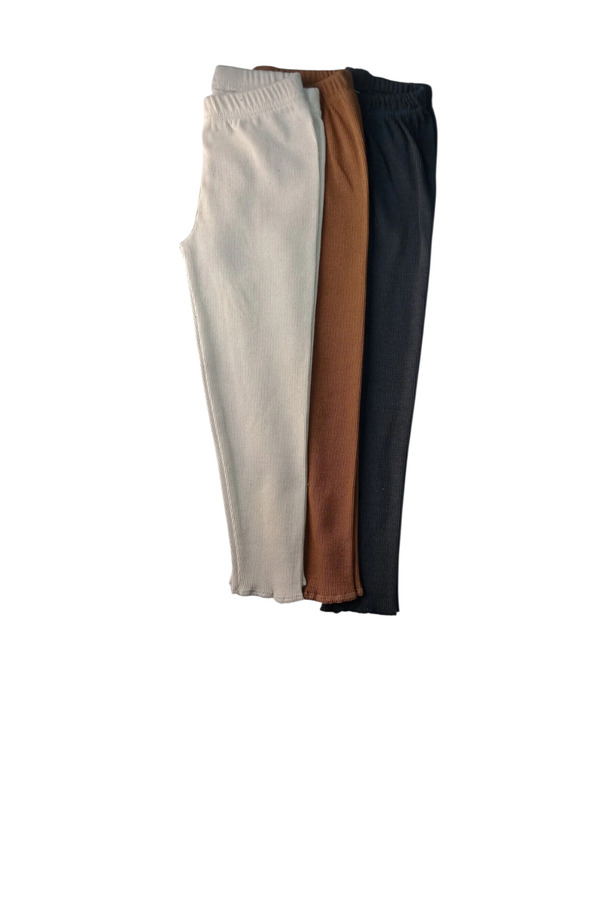 Berat moda Likralı Esnek Kız- Erkek Çocuk 3lü Bebek Taytı Tek Alt Tayt