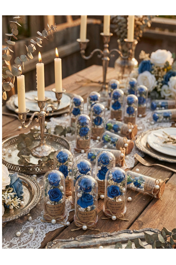 Decoloji Söz, Nişan, Kına, Düğün, Sünnet, Bebek, Mevlüt, Nikah Şekeri Hediyelik Hatıra Plastik Çiçek, 10 Adet