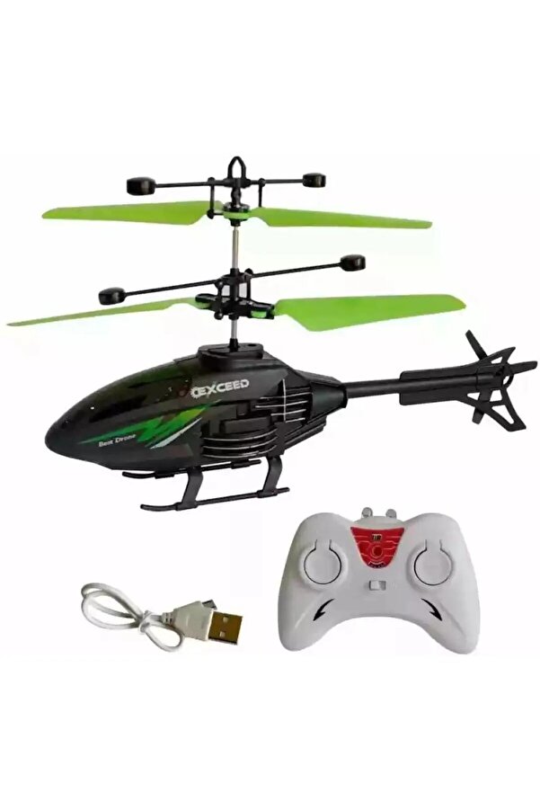 Limon Oyuncak Oyuncak El Sensörlü Uçan Helikopter Şarjlı. Hareket Sensörlü