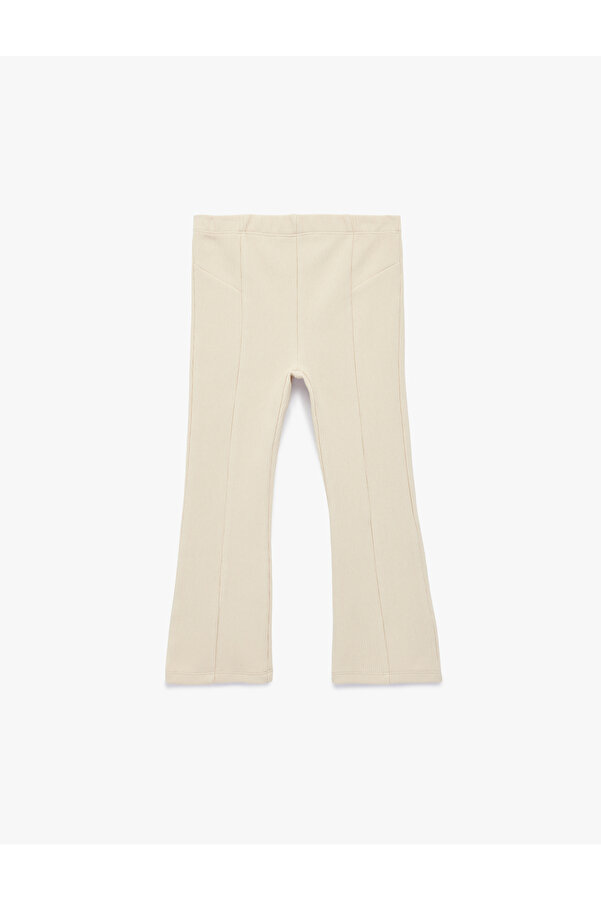 Koton Pamuklu Dikiş Detaylı İspanyol Paça Tayt