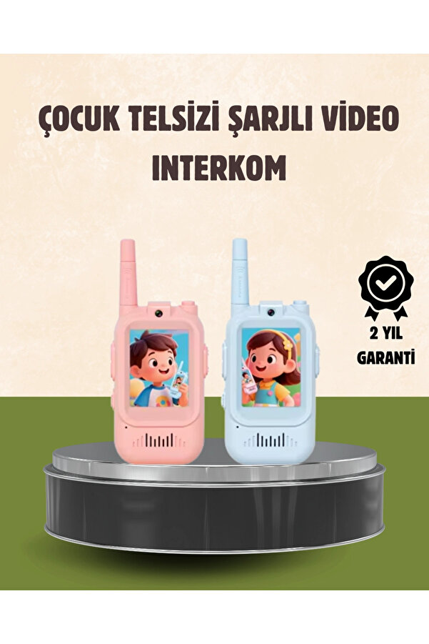 Eco Lounge Görüntülü Walkie Talkie Çocuklar İçin Video İnterkomlu Oyuncak