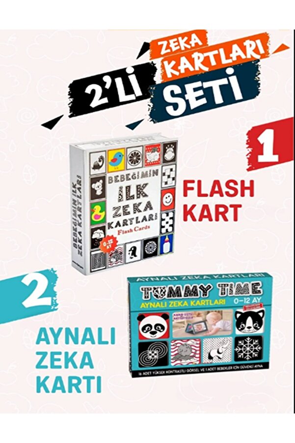 Diytoy Tummy Time ve İlk Zeka Kartları 2'li Eğitici Set