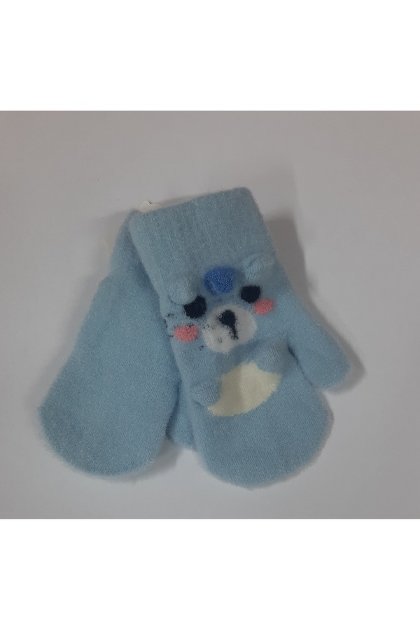 ydn Bebek Tek Parmak Yumuşak Peluş Eldiven Ayıcık Desenli (3-5 yaş)
