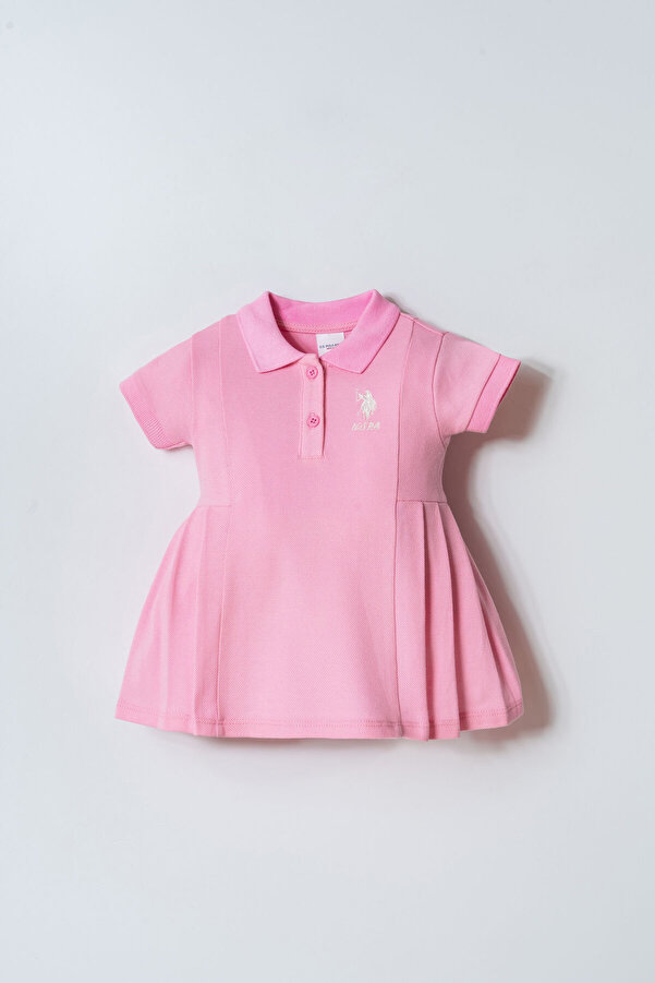U.S. Polo Assn. U.S Polo Assn. Kız Bebek Pembe Elbise