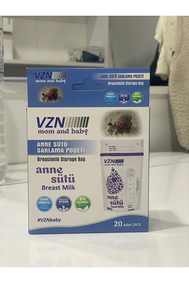 KMARKA Vzn Anne Sütü Saklama Poşeti - Süt Saklama Poşeti 20 Adet