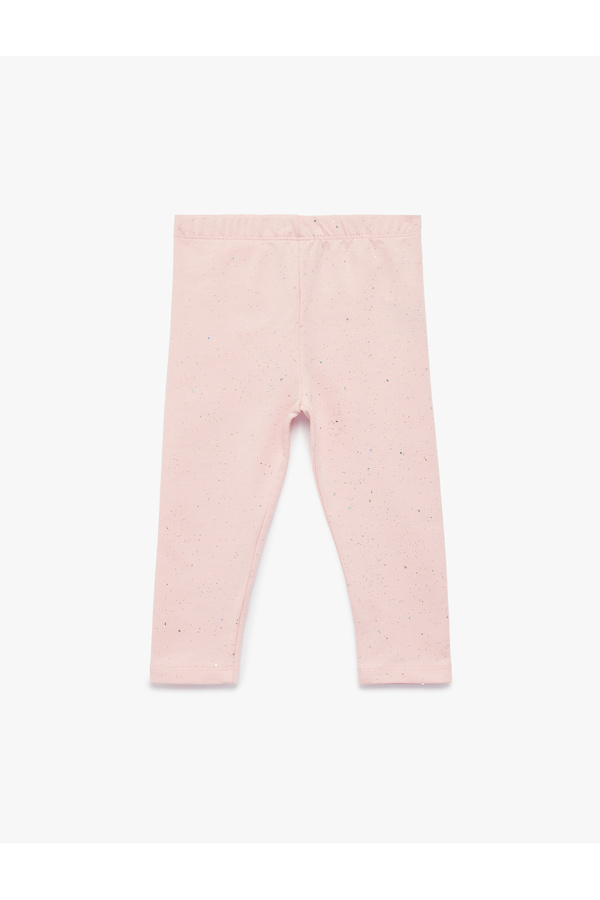 Koton Sim Detaylı Pembe Kız Bebek Tayt 6SMG40001AK
