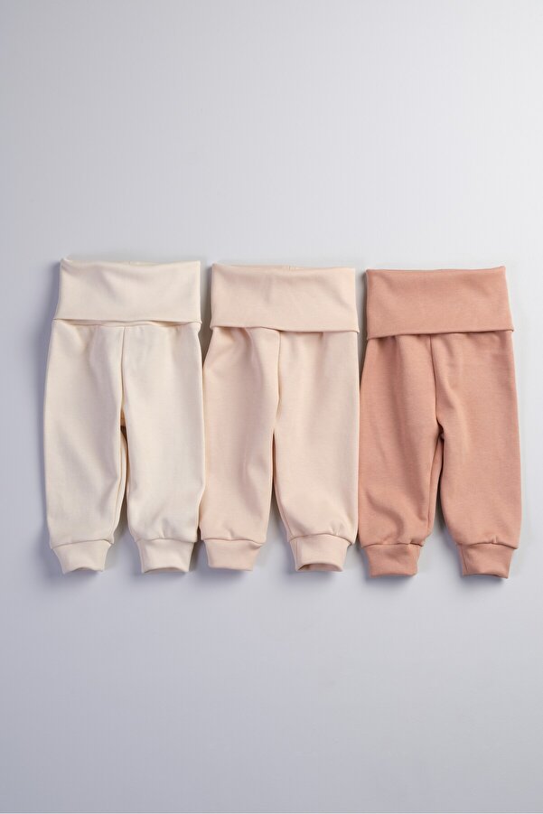 Bondberro 3'lü Takım Yüksek Bel Yeni Doğan ve Bebek Tayt