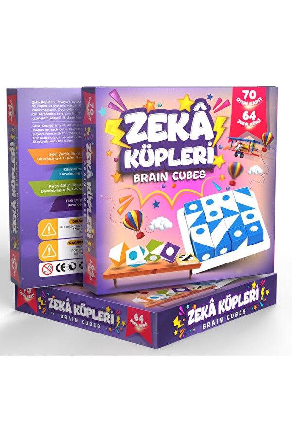 Bundera Zeka Küpleri Sihirli Küpler Görsel Beceri Küpleri Akıl Ve Zeka Oyunu - V2 Yeni