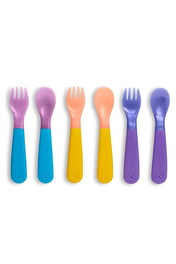 Munchkin Isıya Göre Renk Değiştiren Çatal ve Kaşık Seti | 12 Ay+ | 6 Adet | BPA İçermez