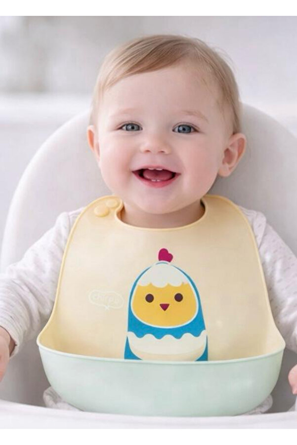 Pembelia Life Silikon Bebek Mama Önlüğü Çocuk Mama Önlük Leke Tutmaz Yıkanabilir