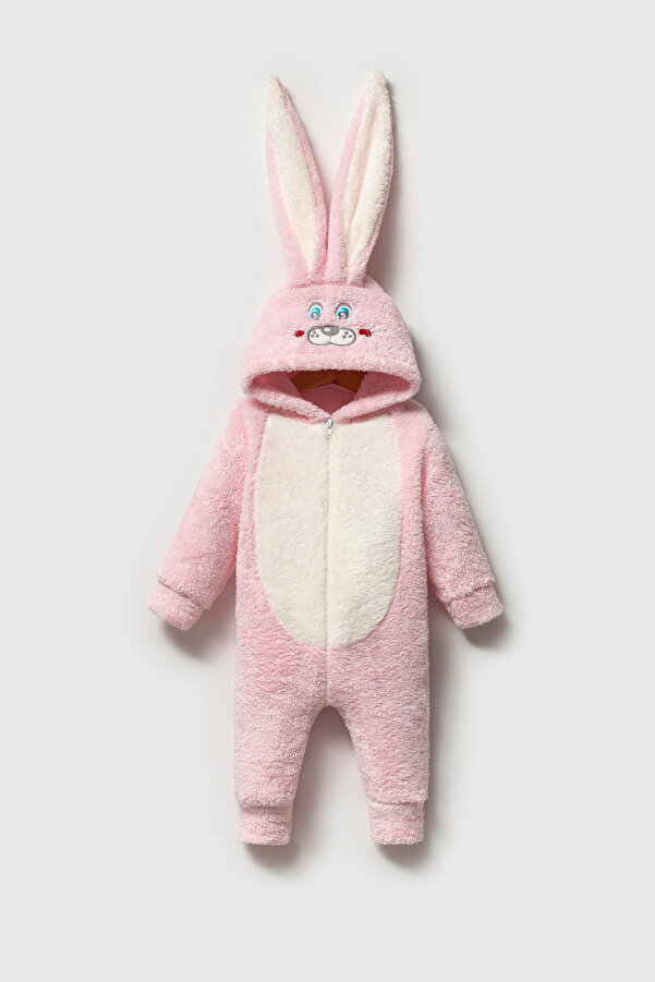 MAHFEL Welsoft Pembe Desenli Kışlık Peluş Uyku Tulumu 1–6 Yaş