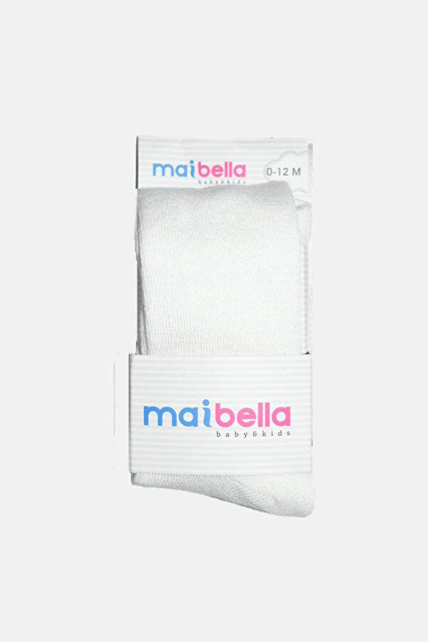 MAİBELLA Kız Bebek Beyaz Renk Yumoş Yumoş Tayt-791-31
