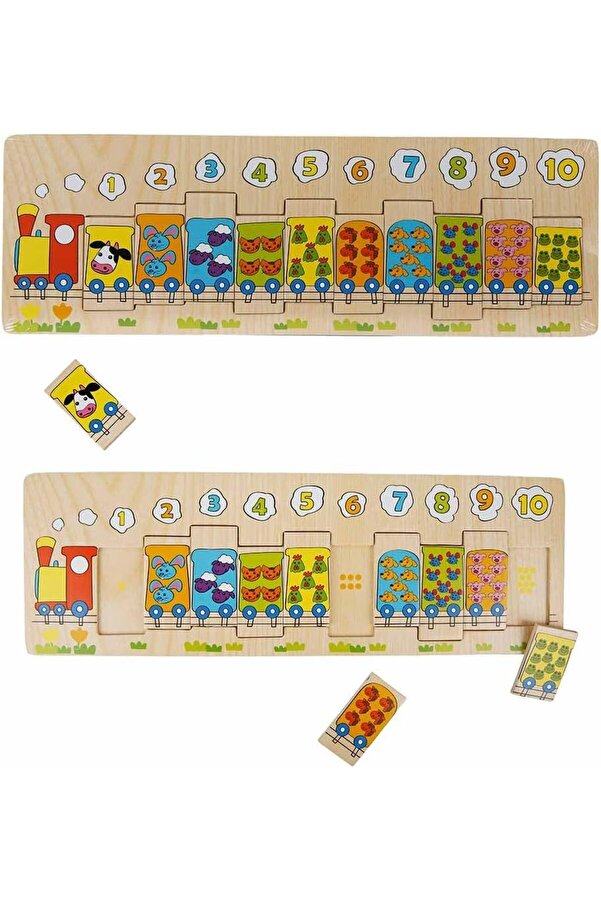 BRF Defyasell Tahta Puzzle 11 Parça Numaralı Trenler 1228508