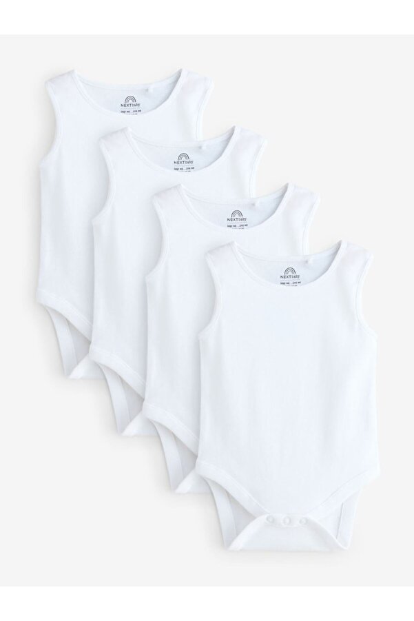 Next Baby Cotton Sleeveless Undershirt Set of 6