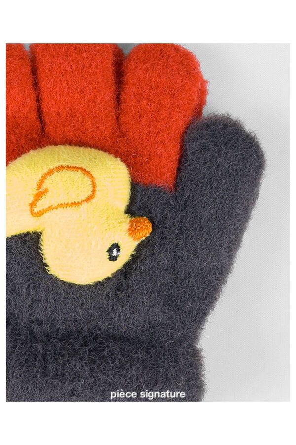 PIECE SIGNATURE Sevimli Ördek Aksesuarlı Yumoş Çocuk Eldiven ( 1-3 Yaş )