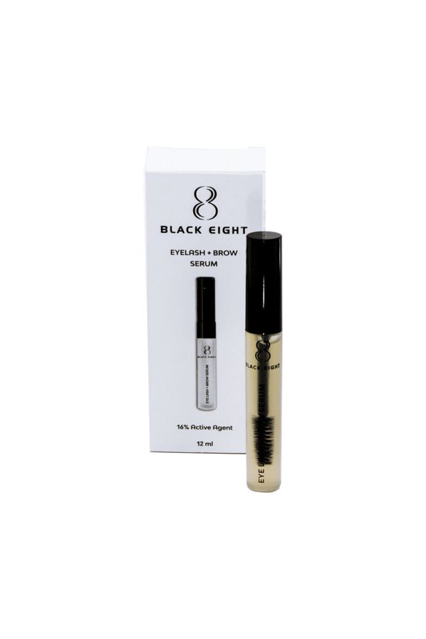 black eight-12ml Eyelash and Brow Serum 1