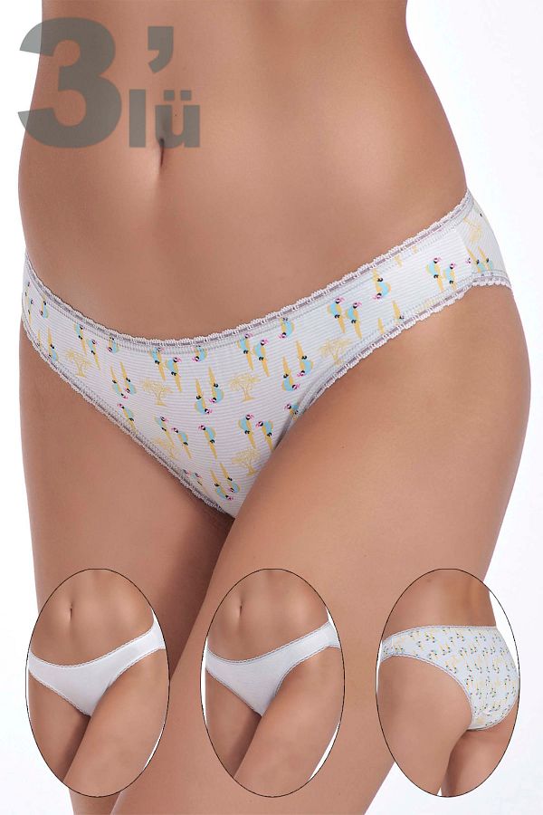 Sevim-3-Piece Lycra Women's Bikini 1