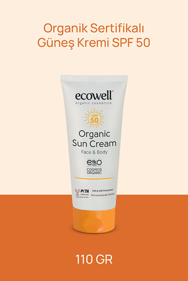 Ecowell Organik Güneş Kremi Spf 50 110 gr