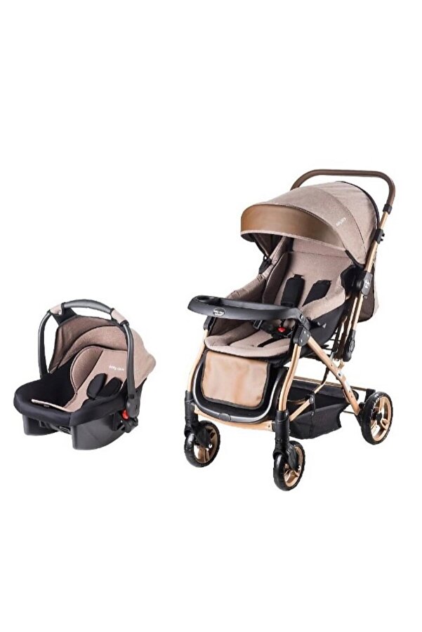 TURHANBEBE 20 Parça Bebek Çeyiz Seti Bebek Arabası Puset Beşik Ana Kucağı Bebek Bakım Çantası 7'Li Tekstil Seti