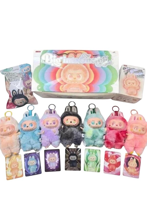 Dr.BATU Labubu Have A Seat Exciting Macaron The Monsters, Biginto Energy Labubu Karışık Renk