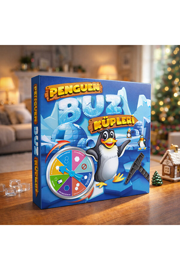 Bundera Penguen Buz Küpleri Eğlenceli Aile Oyunu - Yeni Kural Çarklı Versiyon V2