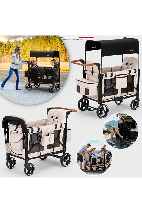 Elele Montagna XL Vagon Bebek Arabası Bej