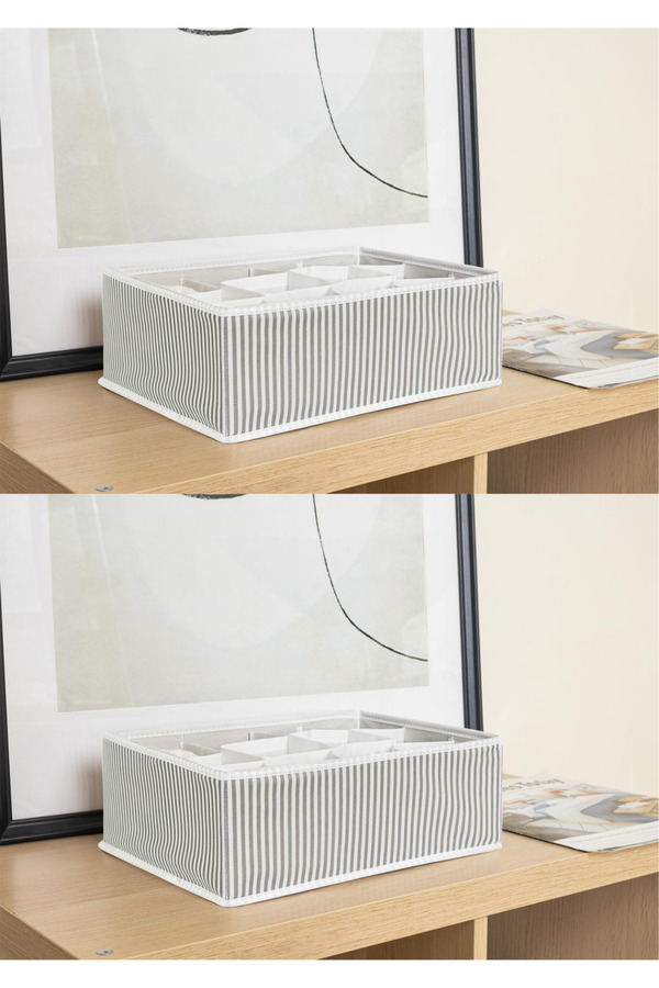 FORSACE 2 Ad 12 Bölmeli Dolap Çekmece İçi İç Çamaşırı Kemer Çorap Şal Düzenleyici Akordiyon Organizer