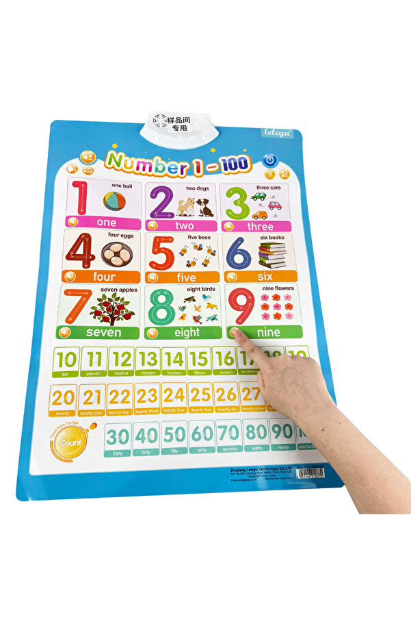 TALOO sesli kitaplar Number 1-100 Ingilizce Konuşan Sesli Poster