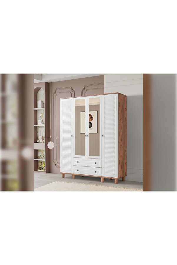 Vivense Hira Gardırop, Aytaşı, 4 Kapaklı