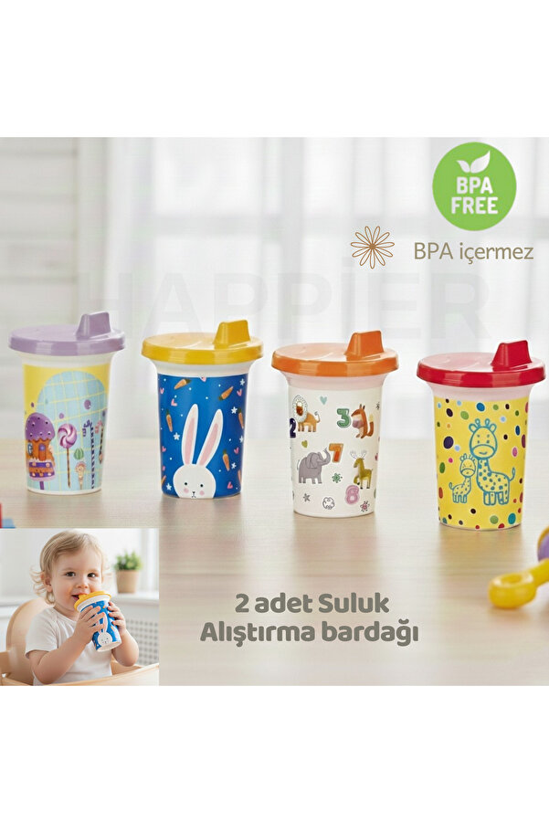 happier Alıştırma bardağı - Suluk-2 adet