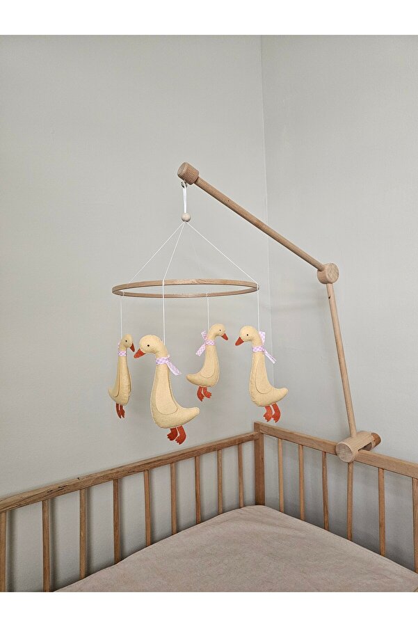 hobiimobiii Bebek beşik süsü keçe dönence (MÜZİKLİ) ördekler
