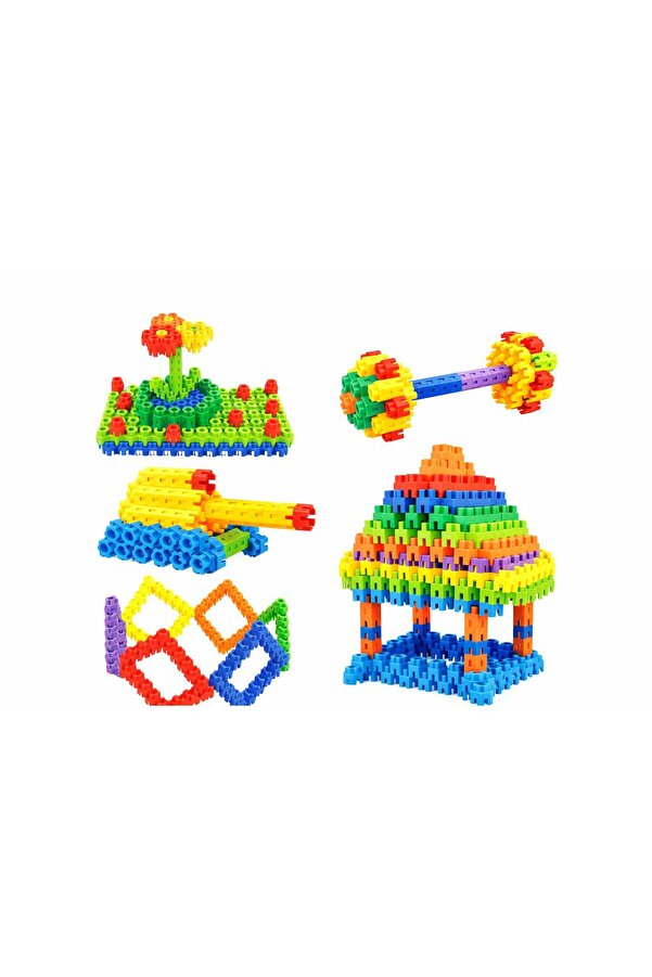 ZİVENTA 250 Parça Altıgen Çarklı Yapı Blok Seti Eğitici Puzzle Bloklar Motor Beceri Oyuncağı Kutulu Manyetik