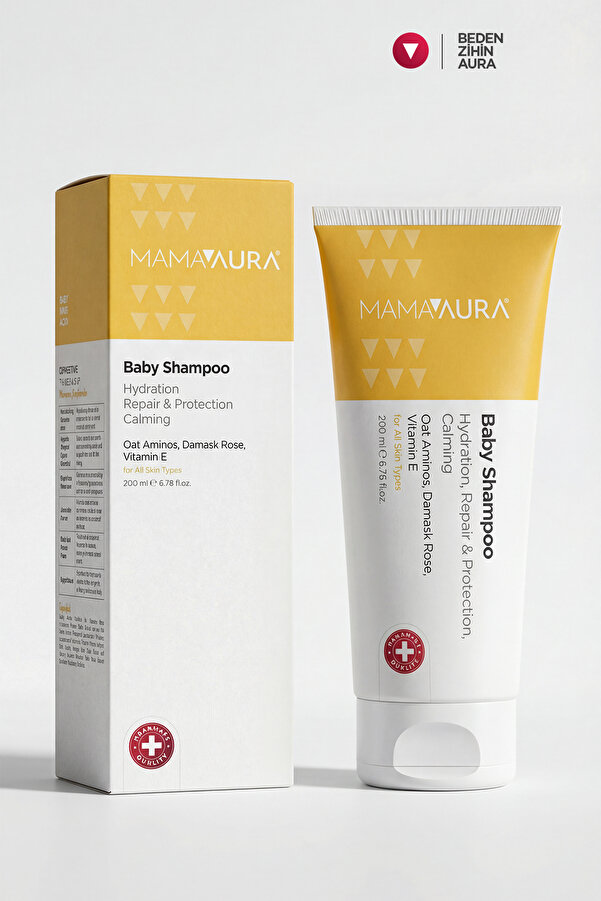 MAMAAURA Göz Yakmayan Bebek Şampuanı - Baby Shampoo 200 ml