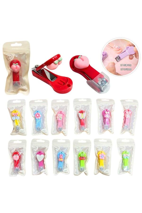 Luminoo Sevimli Figürlü Çocuk Tırnak Makası - Renkli, Güvenli ve Eğlenceli Bebek Tırnak - TEKLİ