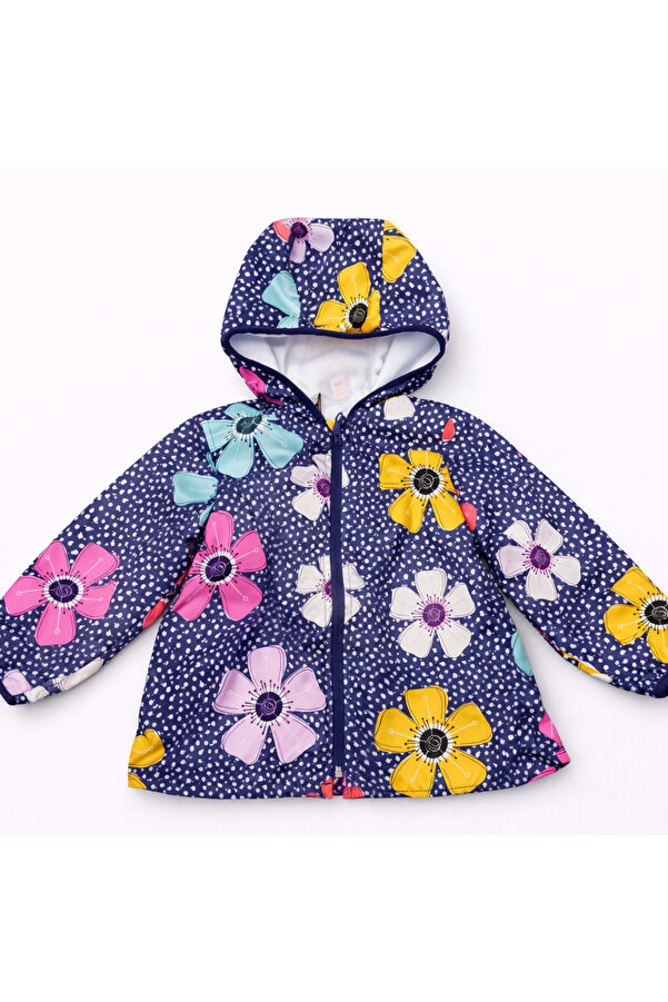 MDM Kız Bebek Çocuk Çiçekli Yağmurluk 178-22974