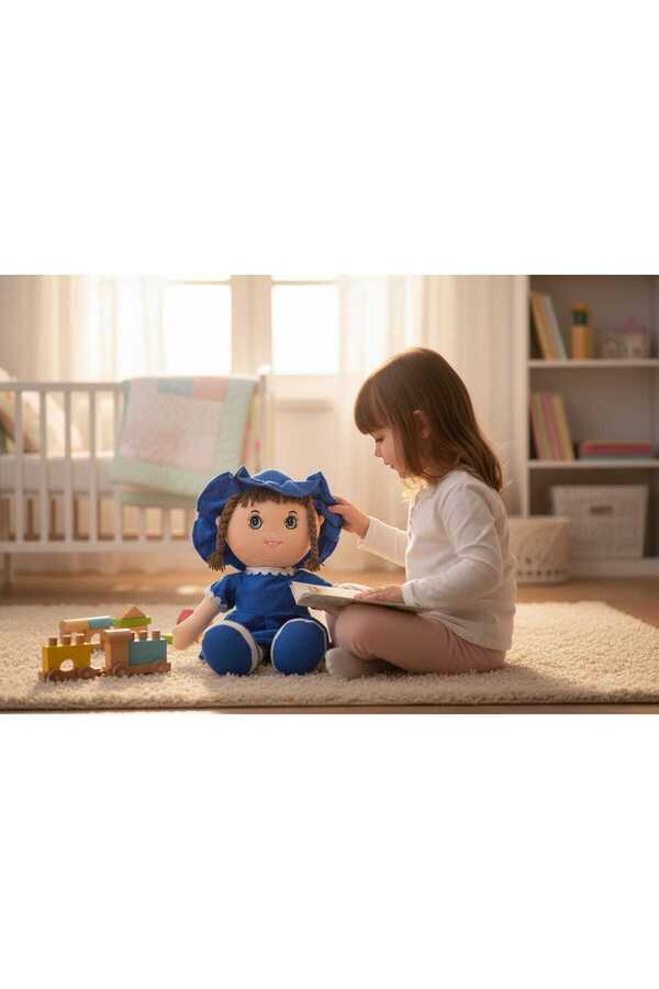 Renkli Düşler Atölyesi Mira Peluş Bez Bebek 70cm /Oyuncak Bebek/Hediyelik /Oyun Arkadaşı Bebek