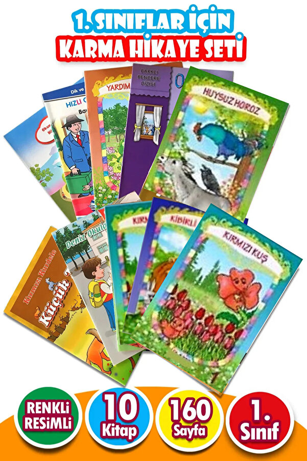 Top Yayıncılık Karma Hikaye Seti 10 Kitap kby Okul Öncesi Ve 1. Sınıf