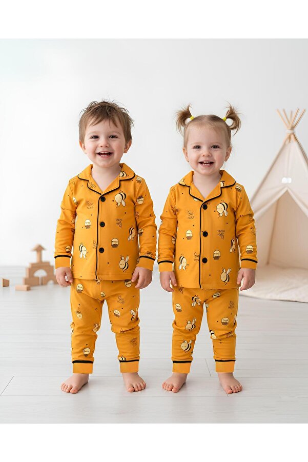 Genel Markalar Arı Baskılı Pijama Takımı