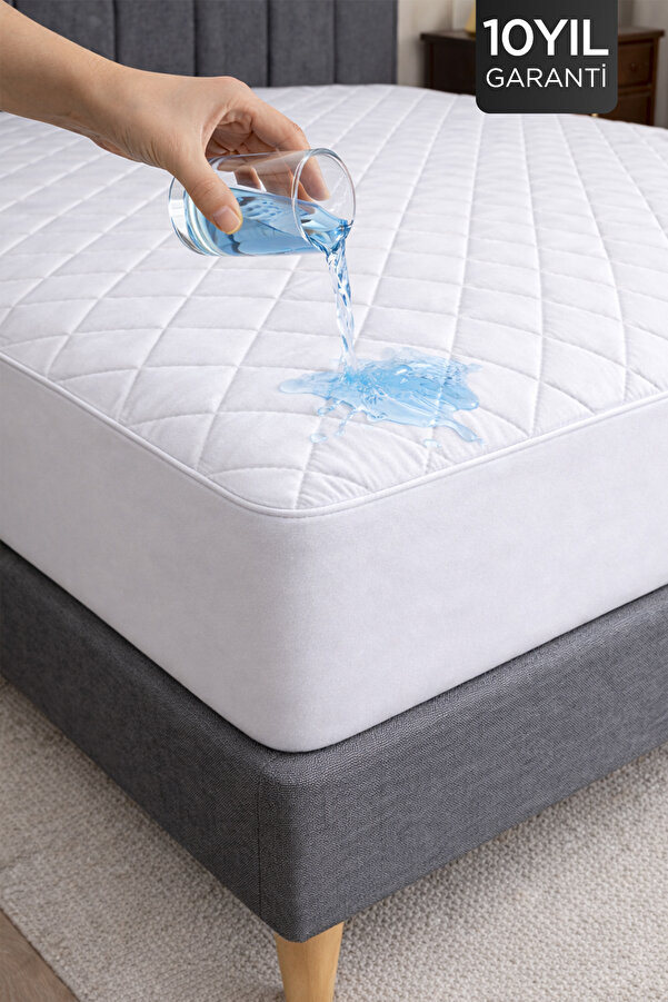 Dream Time Kapitone Fitted Su Sıvı Geçirmez Full Kenar Yatak Koruyucu Alez | Tek Çift Battal Bebek Çocuk